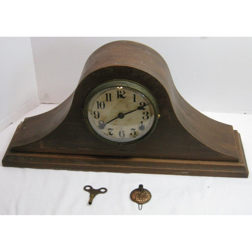 Antique Sessions Parlor Kitchen Mantle Clock with chime (21.5"x10"x5") UNTESTED